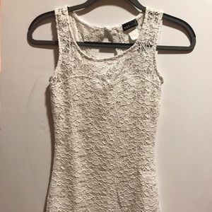 Wet Seal White Lace Bodycon Dress
